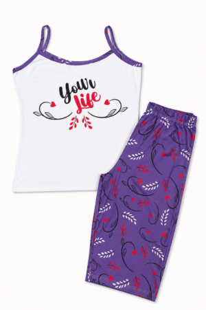 PIJAMA TIRAS CAPRI DAMA REFPJ21